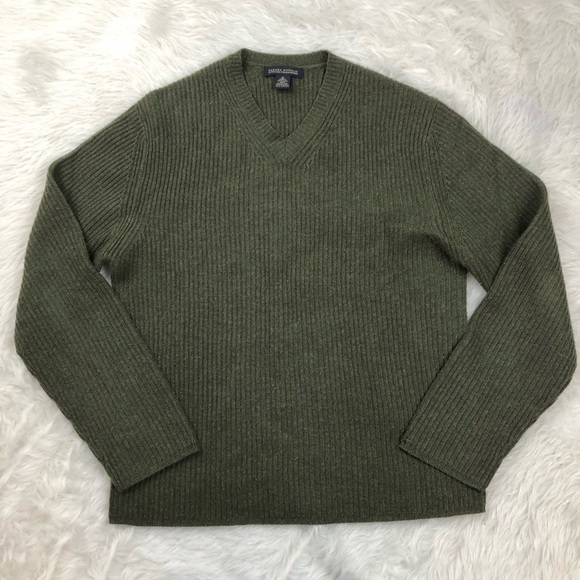 Banana Republic Other - Banana Republic Green Ribbed Merino Wool Sweater